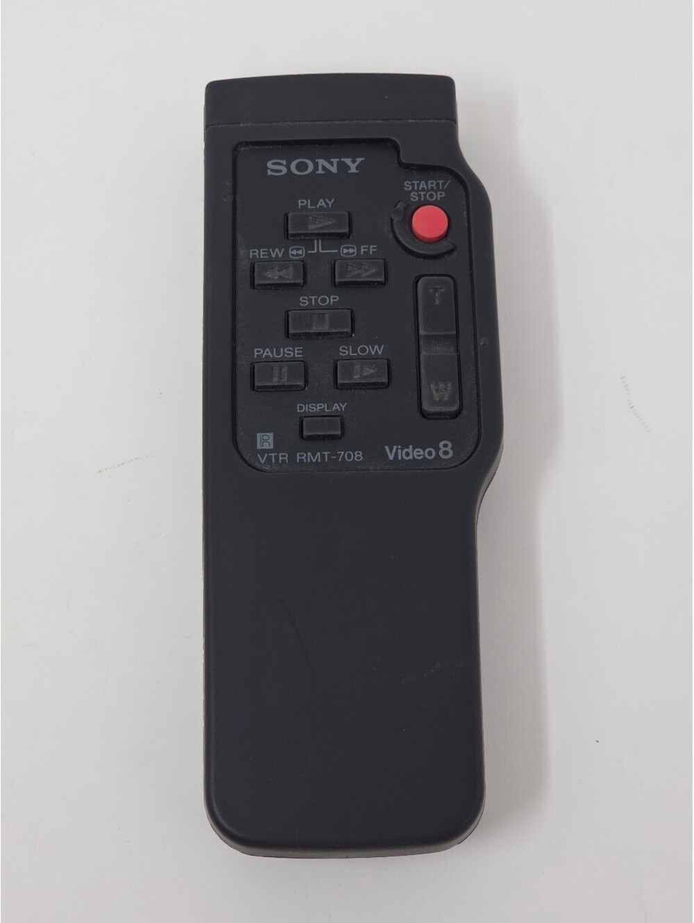Sony RMT 708 Video8 VTR Remote Control Black With Original Dead Batteries